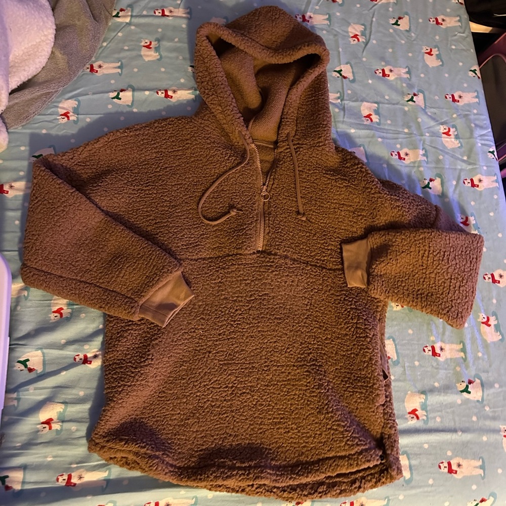 PINK VS Sherpa pullover hoodie